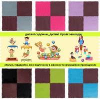 Floor puzzle plush Sticker wall Brown 60*60*1cm (D) SW-00002083
