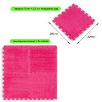 Plush puzzle floor Sticker wall Pink 30*30*1cm (D) SW-00002092
