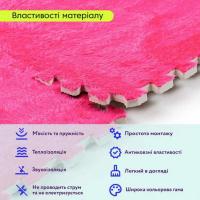 Plush puzzle floor Sticker wall Pink 60*60*1cm (D) SW-00002093