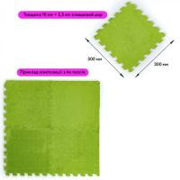 Floor-puzzle plush Sticker wall Light green 30*30*1cm (D) SW-00002094