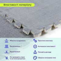 Plush puzzle floor Sticker wall Light gray 60*60*1cm (D) SW-00002081