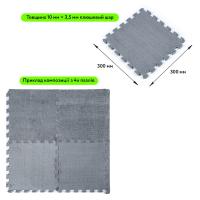 Plush puzzle floor Sticker wall Light gray 30*30*1cm (D) SW-00002080