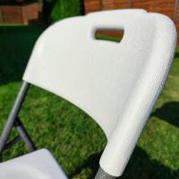 Folding chair Sticker wall (standard type) 47.5x59x86.5cm white SW-00001607