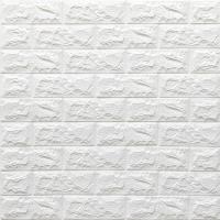 Самоклеющиеся 3D панель Sticker wall под кирпич Id 01 Белый SW-00000047