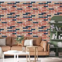 Self-adhesive 3D panel Sticker wall for beige-brown brick Ekaterinoslav 700x770x3mm SW-00001440