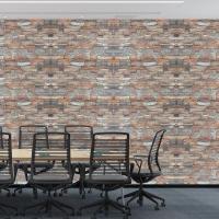 Self-adhesive 3D panel Sticker wall under red sandstone stone 700x770x3mm SW-00001319