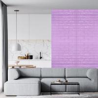 Самоклеюча 3D панель Sticker wall пурпурна 700х770х5мм SW-00001334