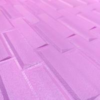 Самоклеюча 3D панель Sticker wall пурпурна кладка 700х770х4мм SW-00001349