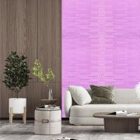 Self-adhesive 3D panel Sticker wall purple masonry 700x770x4mm SW-00001349