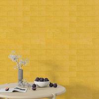 Самоклеюча 3D панель Sticker wall жовта цегла 700х770х3мм SW-00001894