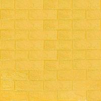 Самоклеящаяся 3D панель Sticker wall желтый кирпич 700х770х3мм SW-00001894