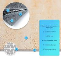 Self-adhesive flexible plaster Sticker wall 600х600х2,5мм Sand SW-00002985
