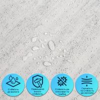 Self-adhesive flexible plaster Sticker wall 600х600х2,5мм Light granite SW-00002986