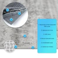 Self-adhesive flexible plaster Sticker wall 600х600х2,5мм Dark granite SW-00002987