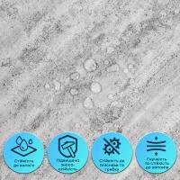 Self-adhesive flexible plaster Sticker wall 600х600х2,5мм Dark granite SW-00002987