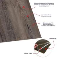 Самоклеюча LVT плитка Sticker wall 610х610х1.5мм SW-00003270
