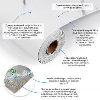 Самоклеящаяся напольная виниловая плитка в рулоне Sticker wall 3000х600х1,5мм SW-00003279