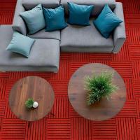 Self-adhesive tiles for carpet Sticker wall burgundy 300*300*4,5mm (D) SW-00002486