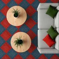 Self-adhesive tiles for carpet Sticker wall burgundy 300*300*4,5mm (D) SW-00002486