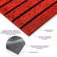 Self-adhesive tiles for carpet Sticker wall burgundy 300*300*4,5mm (D) SW-00002486
