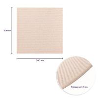 Самоклеящаяся плитка под ковролин Sticker wall молочный 300*300*4,5MM (D) SW-00002482
