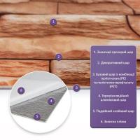 Самоклеящаяся стеновая PET плитка Sticker wall 600*300*2mm (D) SW-00002329