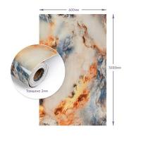 Самоклеящаяся стеновая PET плитка в рулоне Sticker wall 600*3000*2mm (D) SW-00002426