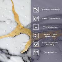 Самоклеящаяся стеновая PET плитка в рулоне Sticker wall 600х3000х2мм (D) SW-00003297