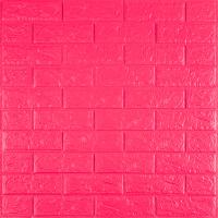 Самоклеящаяся 3D панель Sticker wall малиново-красная 700х770х5мм SW-00001364