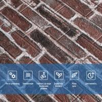 Самоклеюча 3D панель Sticker wall під червоний катеринослав цегла 700х770х3мм SW-00001164