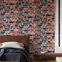 Самоклеящаяся 3D панель Sticker wall под серо-синий екатеринослав кирпич 700х770х3мм SW-00001165