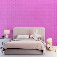 Самоклеящаяся 3D панель Sticker wall пурпурная 700х770х5мм SW-00001334