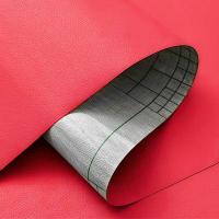 Self-adhesive eco-leather in a roll Sticker wall 1.37*1m*0.5mm Red (D) SW-00002169