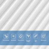 Самоклеющаяся 3D панель Sticker wall 500х500х5мм Бамбук Белый SW-00002877