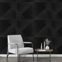Самоклеющаяся 3D панель Sticker wall 500х500х5мм Бамбук Черный SW-00002881