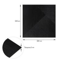 Самоклеющаяся 3D панель Sticker wall 500х500х5мм Бамбук Черный SW-00002881