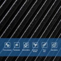 Самоклеющаяся 3D панель Sticker wall 500х500х5мм Бамбук Черный SW-00002881