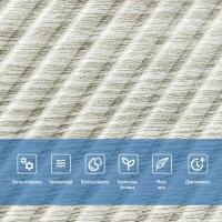 Самоклеющаяся 3D панель Sticker wall 500х500х5мм Бамбук Дерево Белое SW-00002883