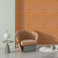 Self-adhesive 3D panel Sticker wall 500х500х5mm Bamboo Wood Gold SW-00002885