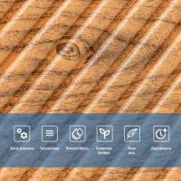 Self-adhesive 3D panel Sticker wall 500х500х5mm Bamboo Wood Gold SW-00002885