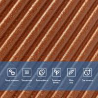 Самоклеющаяся 3D панель Sticker wall 500х500х5мм Бамбук Коричневый SW-00002880
