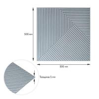 Самоклеющаяся 3D панель Sticker wall 500х500х5мм Бамбук Серый SW-00002878