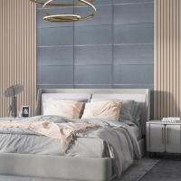 Самоклеющаяся 3D панель Sticker wall 680х700х4мм Серебряный квадрат SW-00003257