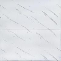 Самоклеюча 3D панель Sticker wall біла мармурова плитка 700х700х4мм SW-00001142