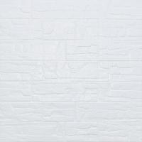 Самоклеющаяся 3D панель Sticker wall Камень 700х770х7мм Белый SW-00003396