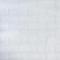 Self-adhesive 3D panel Sticker wall under white brick in a roll 3080x700x3mm SW-00001393