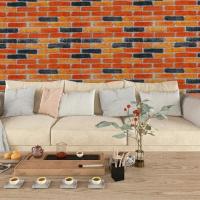 Self-adhesive 3D panel Sticker wall under beige-brown brick Ekaterinoslav 3080x700x3mm SW-00002571