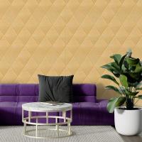 Self-adhesive 3D panel Sticker wall Rhombus under leather 700*700*5mm BEIGE SW-00001881