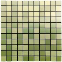 Самоклеющаяся алюминьевая плитка Sticker wall зеленое золото SW-00001168