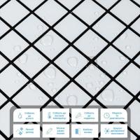 Самоклеюча алюмінієва плитка Sticker wall 300х300х3мм Біла мозаїка SW-00001775